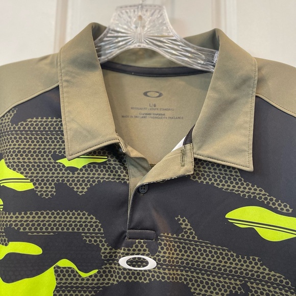 OAKLEY Camo Men’s Polo Regular Fit Size:Large Preloved •••Sale Ends 11-5-25••• - Picture 3 of 10